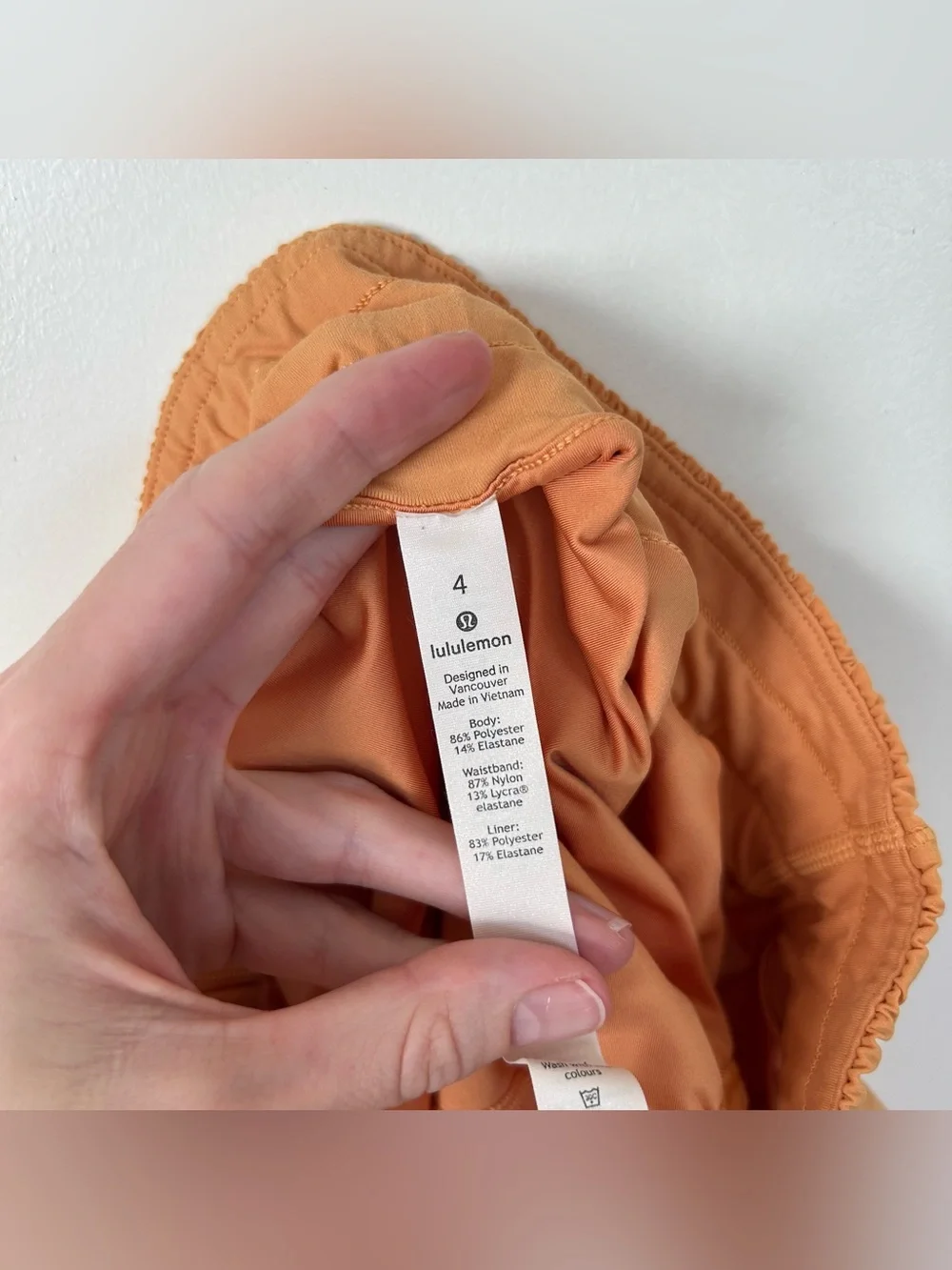Lululemon Track That Short 5” Monarch Orange Size 4